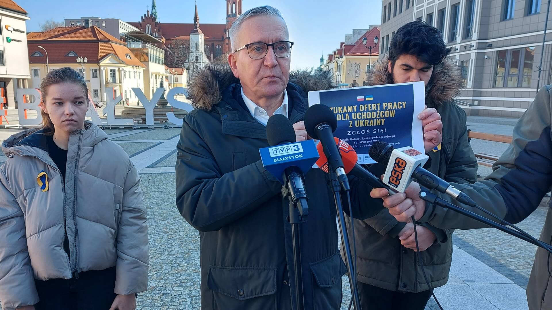 Poseł Tyszkiewicz: Szukamy mieszkań i pracy dla uchodźców z Ukrainy