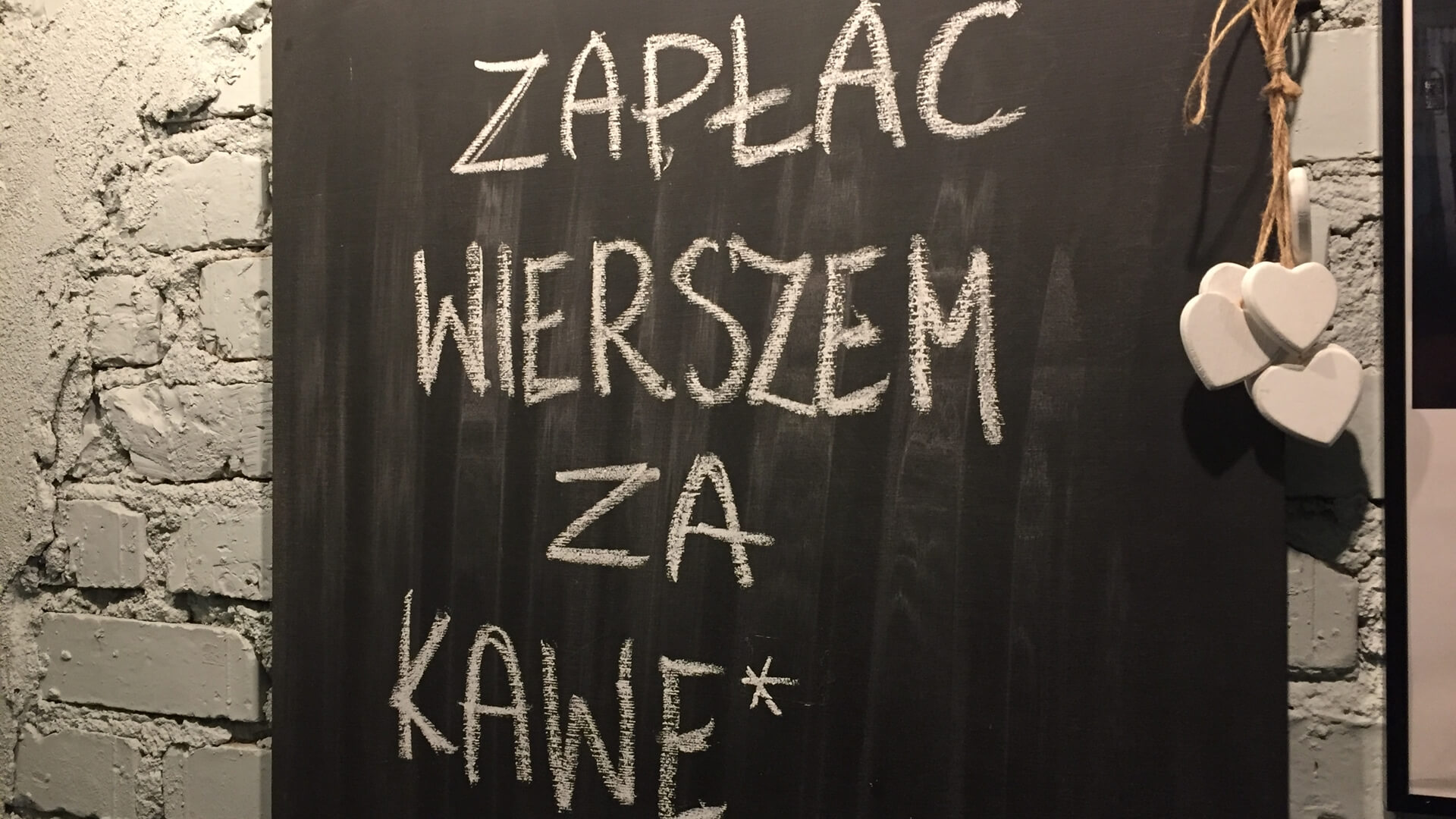 W jednej z białostockich restauracji za filiżankę kawy można było zapłacić wierszem