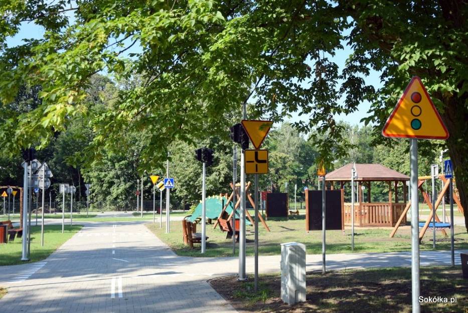 Na Osiedlu Zielonym w Sokółce można korzystać z miasteczka ruchu drogowego