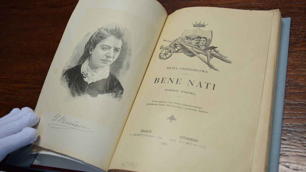 Książnica Podlaska kupiła nowe zbiory - m.in. pierwsze wydanie "Bene nati" Elizy Orzeszkowej