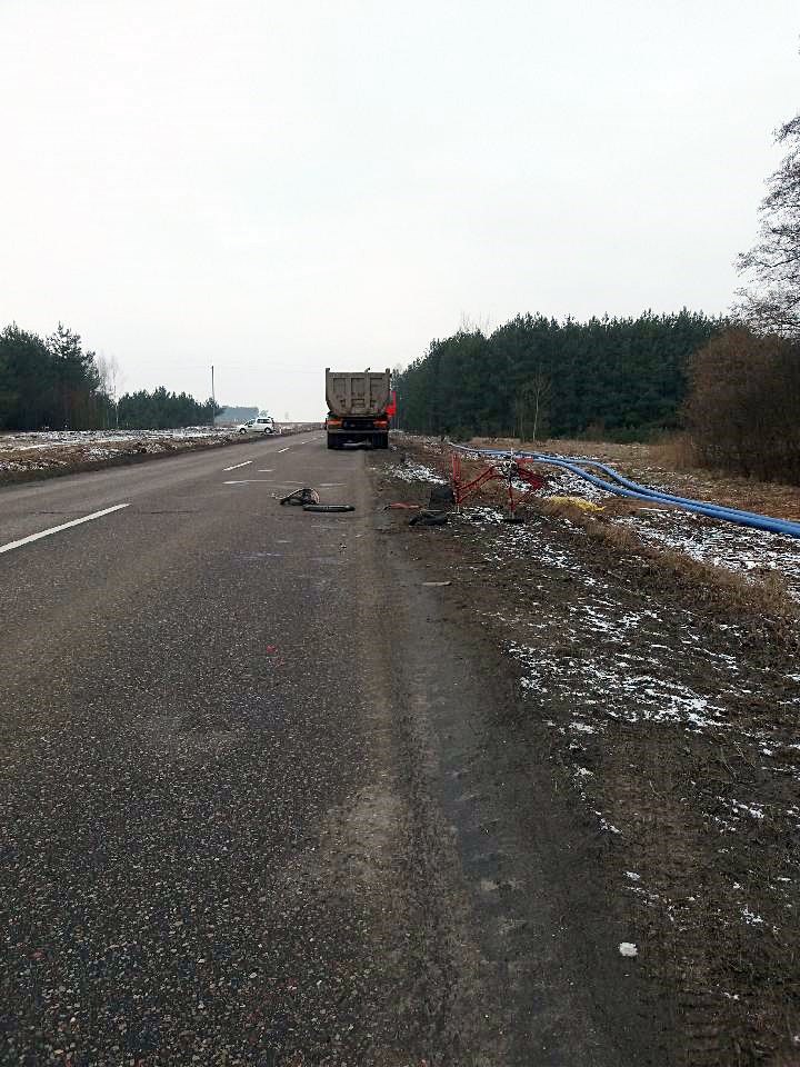 Kierowca ciężarówki potrącił rowerzystę w Turośni Dolnej - mężczyzna nie przeżył