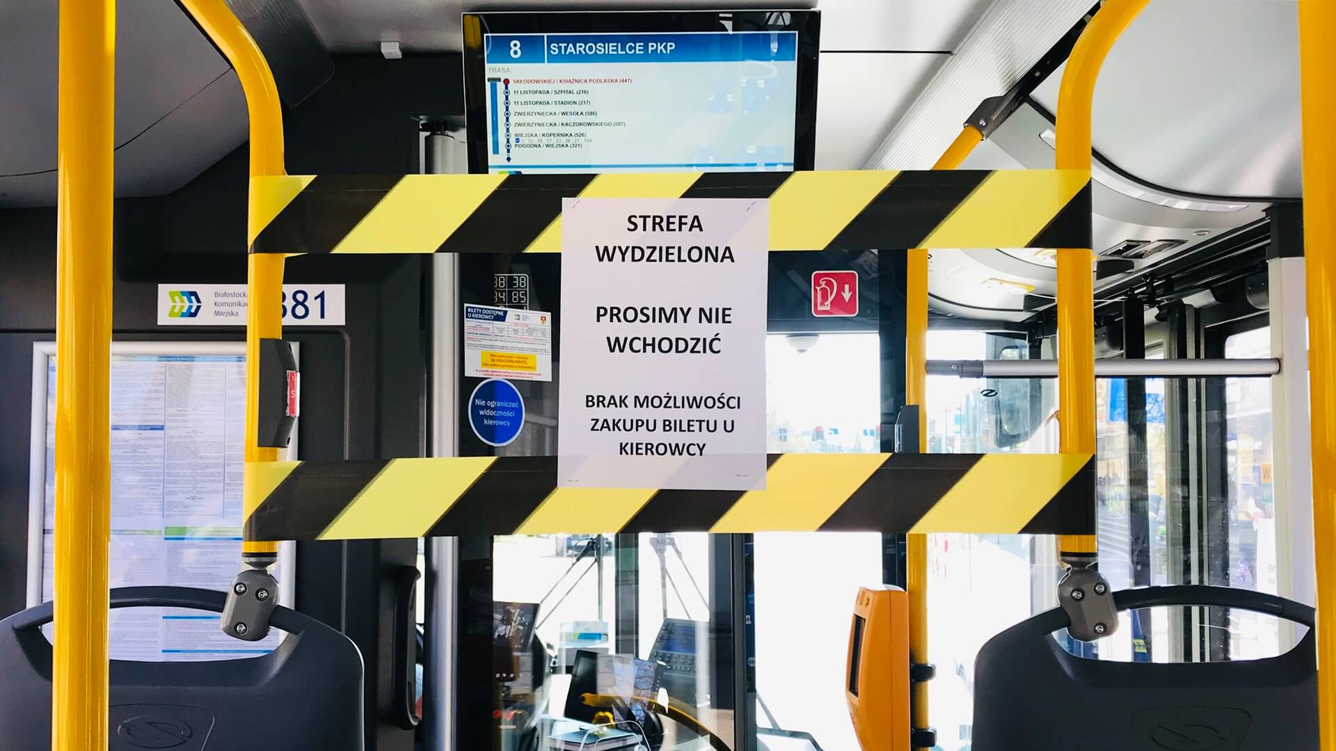 Zmiany w białostockiej komunikacji w związku z zagrożeniem koronawirusem