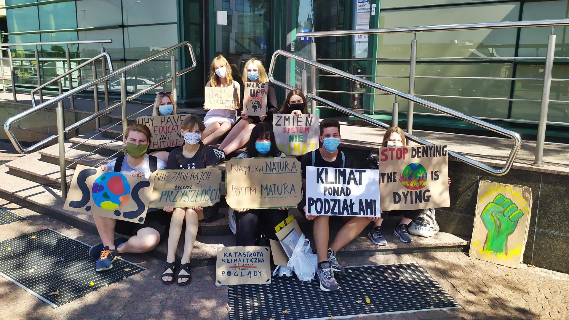 Młodzież w Białymstoku apeluje o to, by do szkół wprowadzić edukację klimatyczną