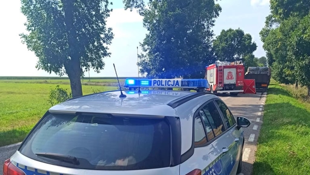 Wypadek na drodze między Bielskiem Podlaskim a Hajnówką - nie żyje motocyklista