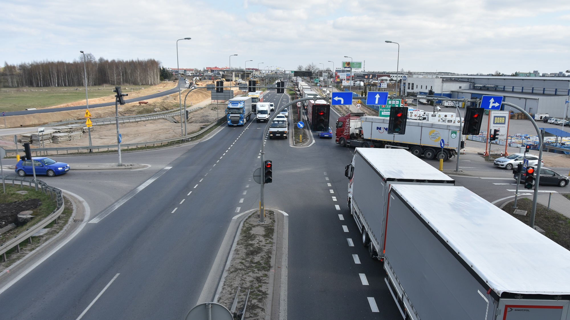 Po świętach kierowców czekają utrudnienia na wjeździe do Białegostoku od strony Warszawy