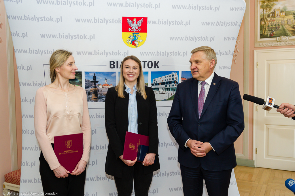 Natalia Maliszewska z wizytą u prezydenta Białegostoku