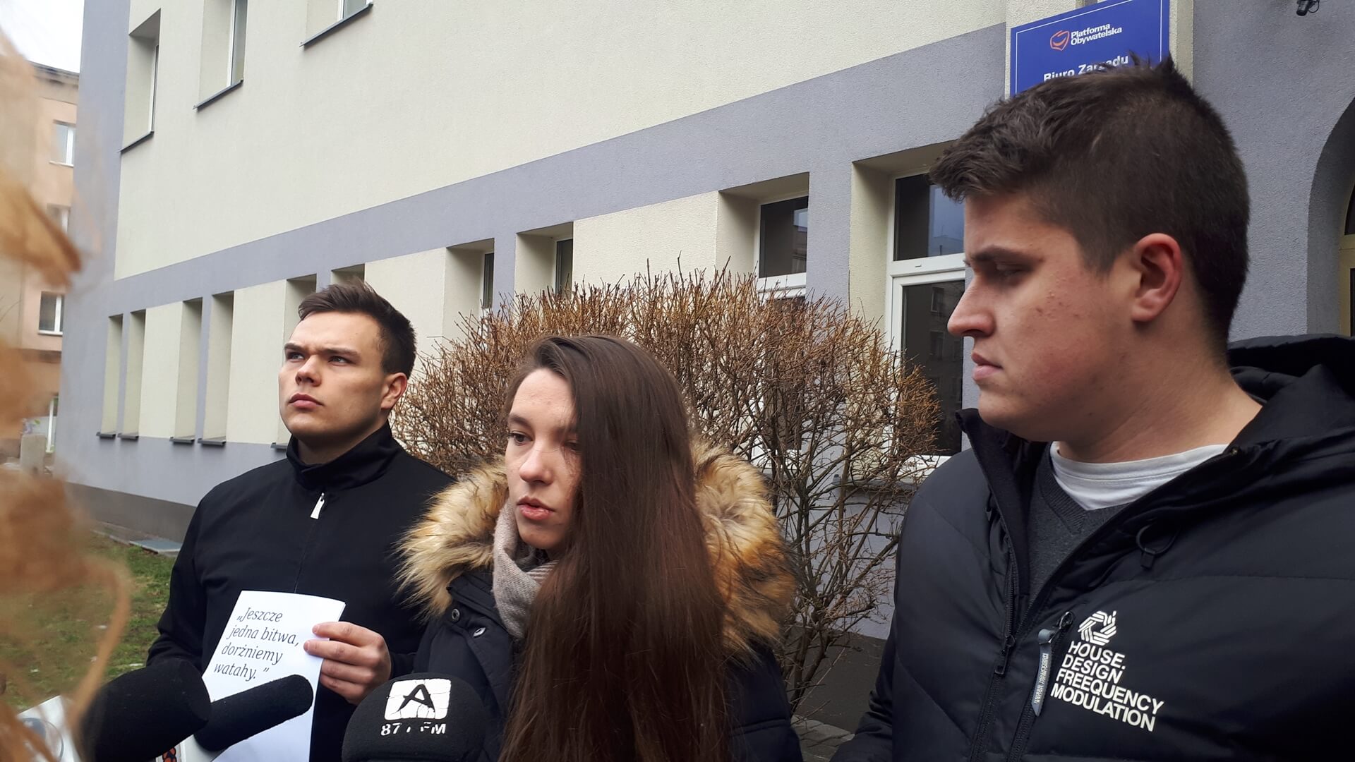 "Platforma Nienawiści" - akcja Młodzieży Wszechpolskiej w Białymstoku