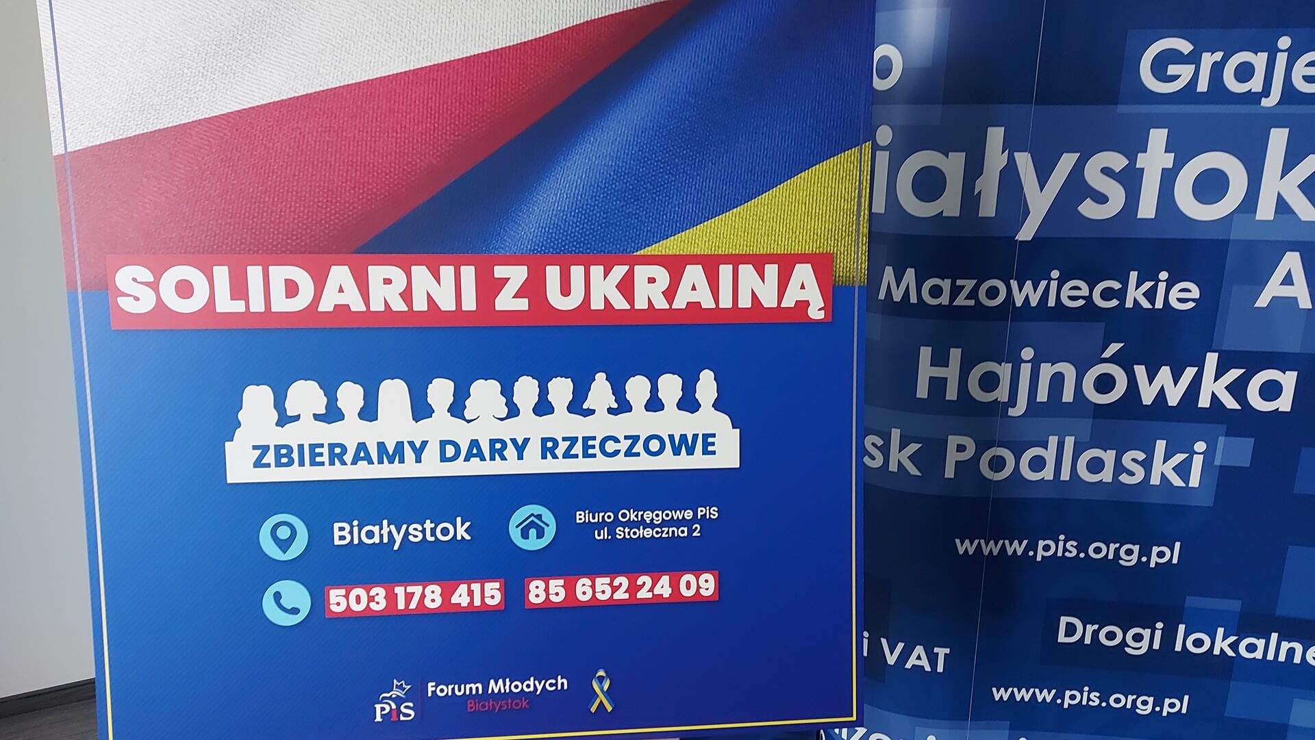 Forum Młodych PiS też organizuje zbiórkę na rzecz Ukraińców