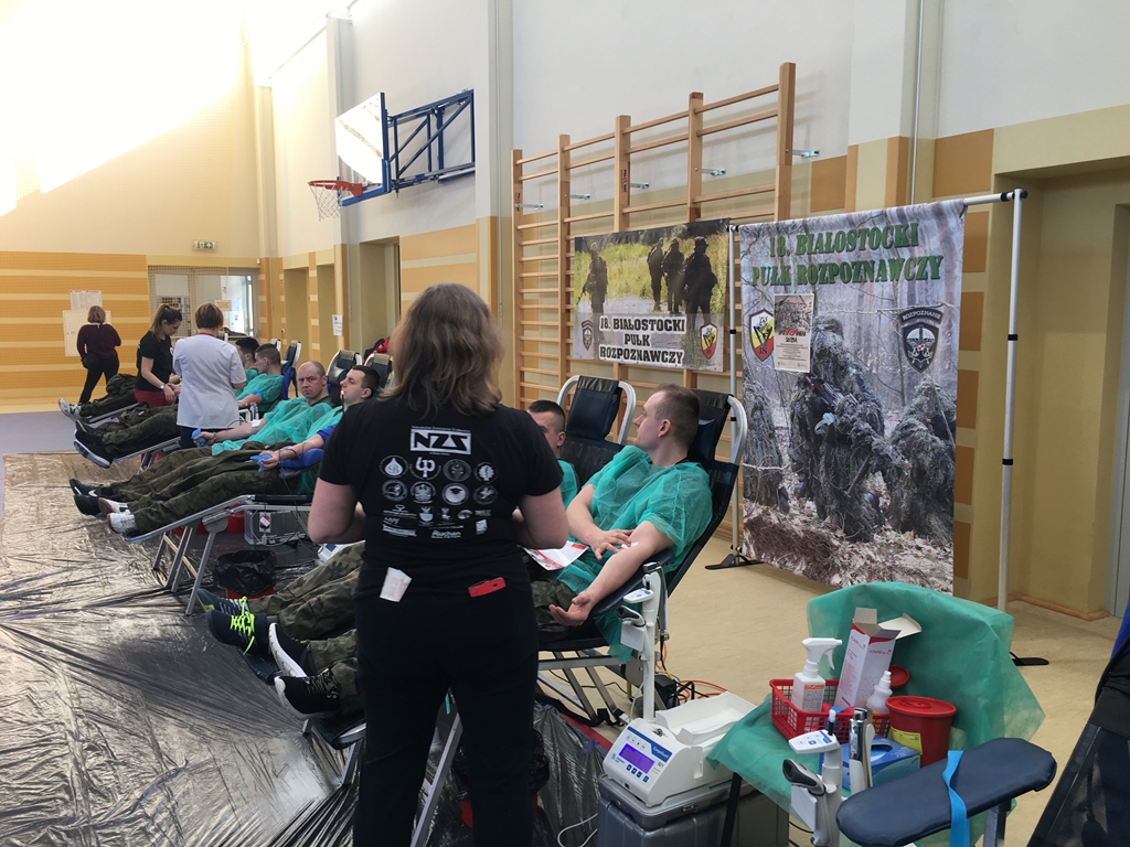 Podsumowanie akcji "SpoKREWnieni służbą" w Podlaskiem