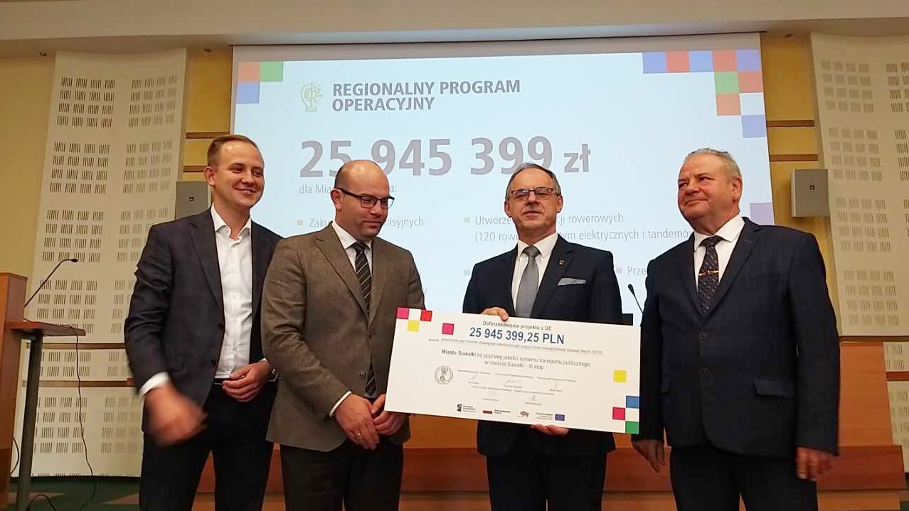 Blisko 26 mln zł z UE na transport niskoemisyjny w Suwałkach
