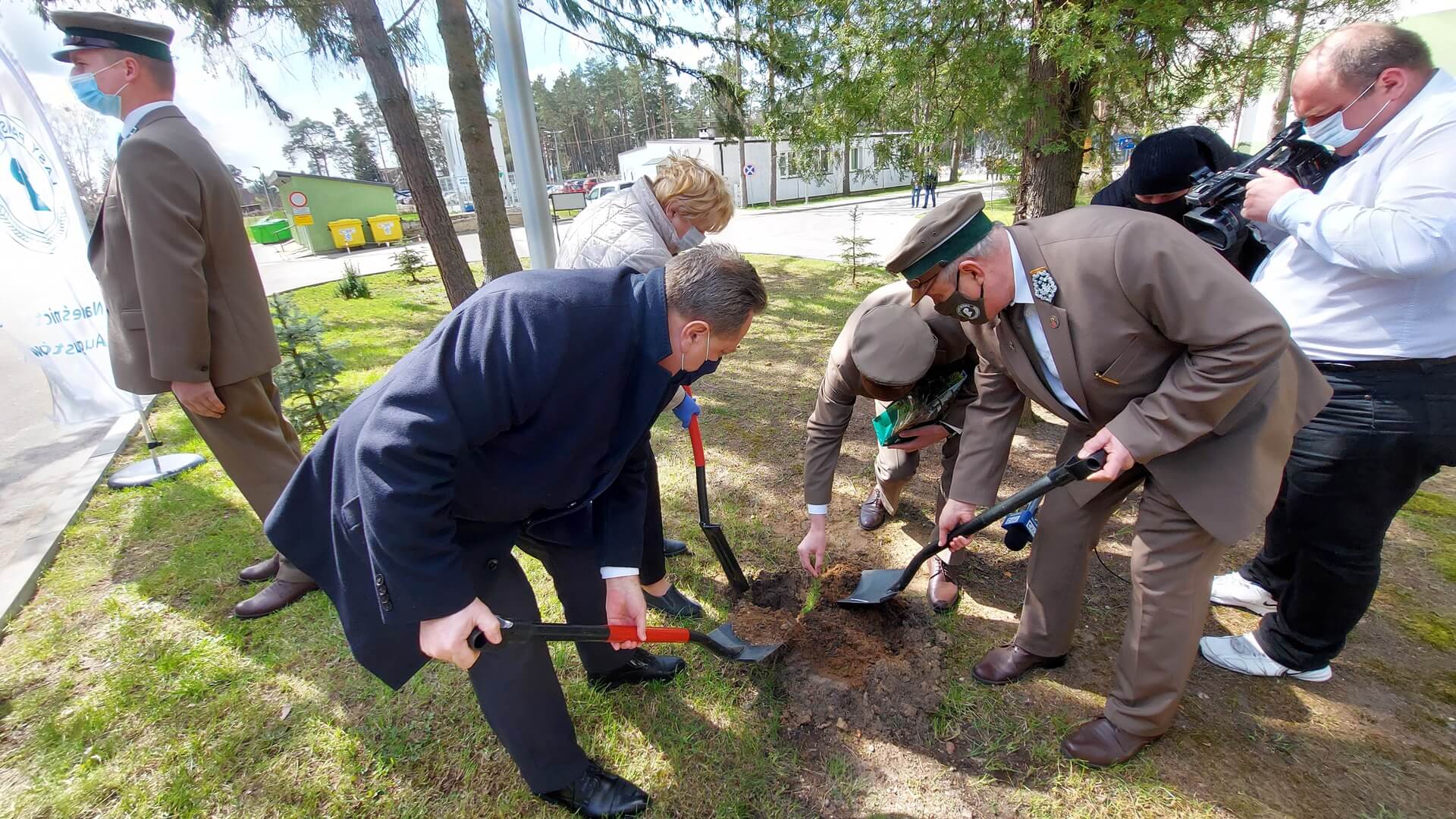 W Augustowie posadzono papieskie świerki