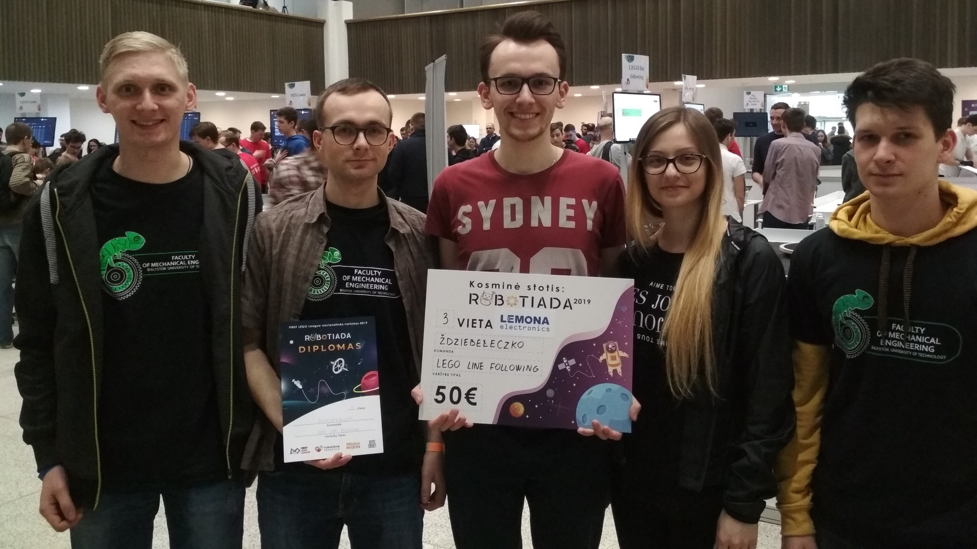 Roboty z Politechniki Białostockiej na podium w Wilnie