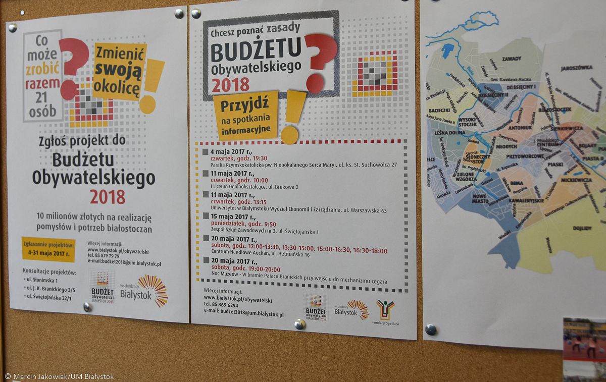 Zespół do spraw budżetu obywatelskiego może działać w składzie wybranym przez prezydenta Białegostoku