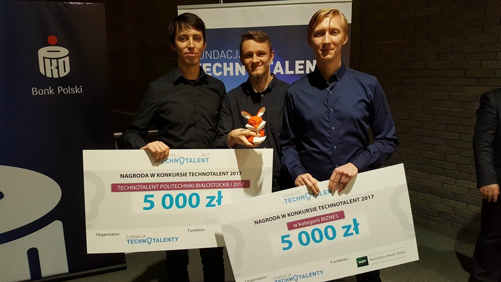 W Białymstoku wręczono nagrody w konkursie "Technotalent" na innowacyjne projekty