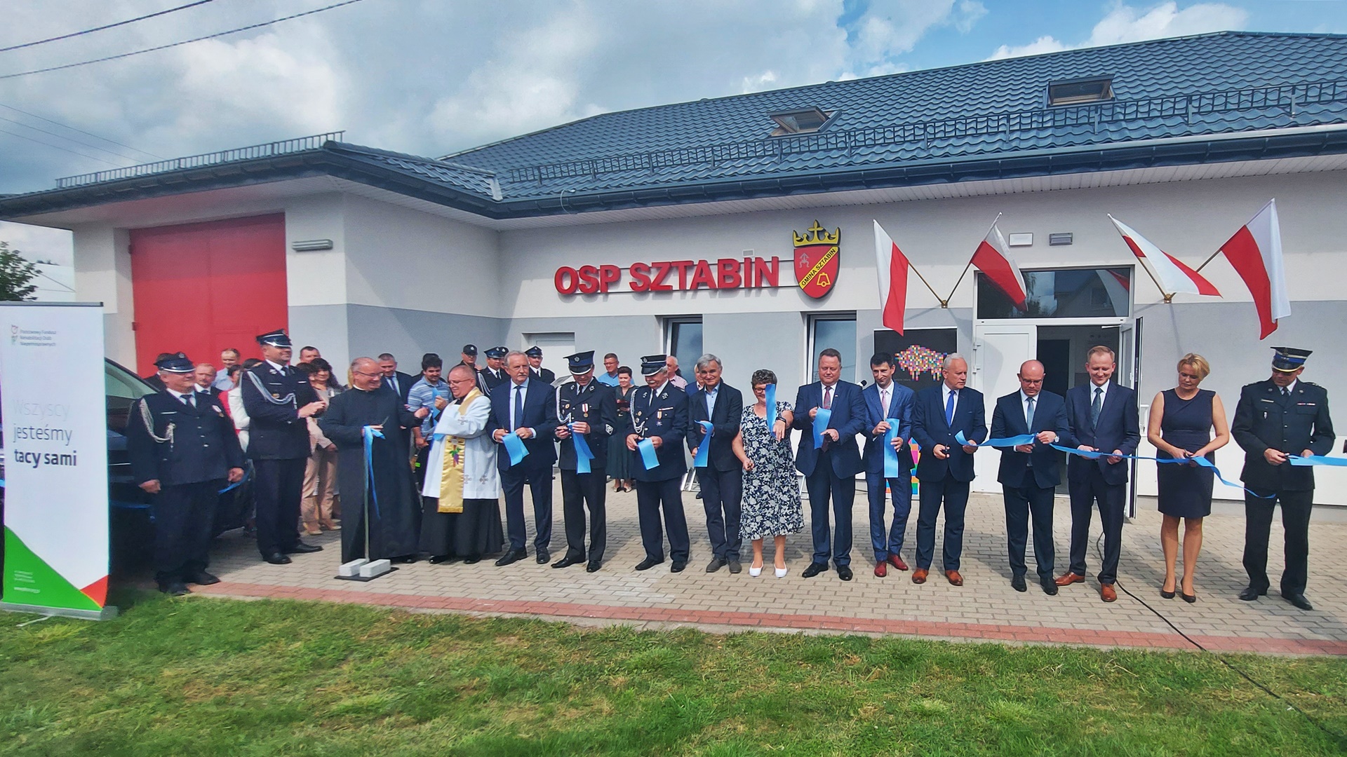 W Sztabinie oficjalnie otwarto wyremontowaną remizę oraz świetlicę wiejską