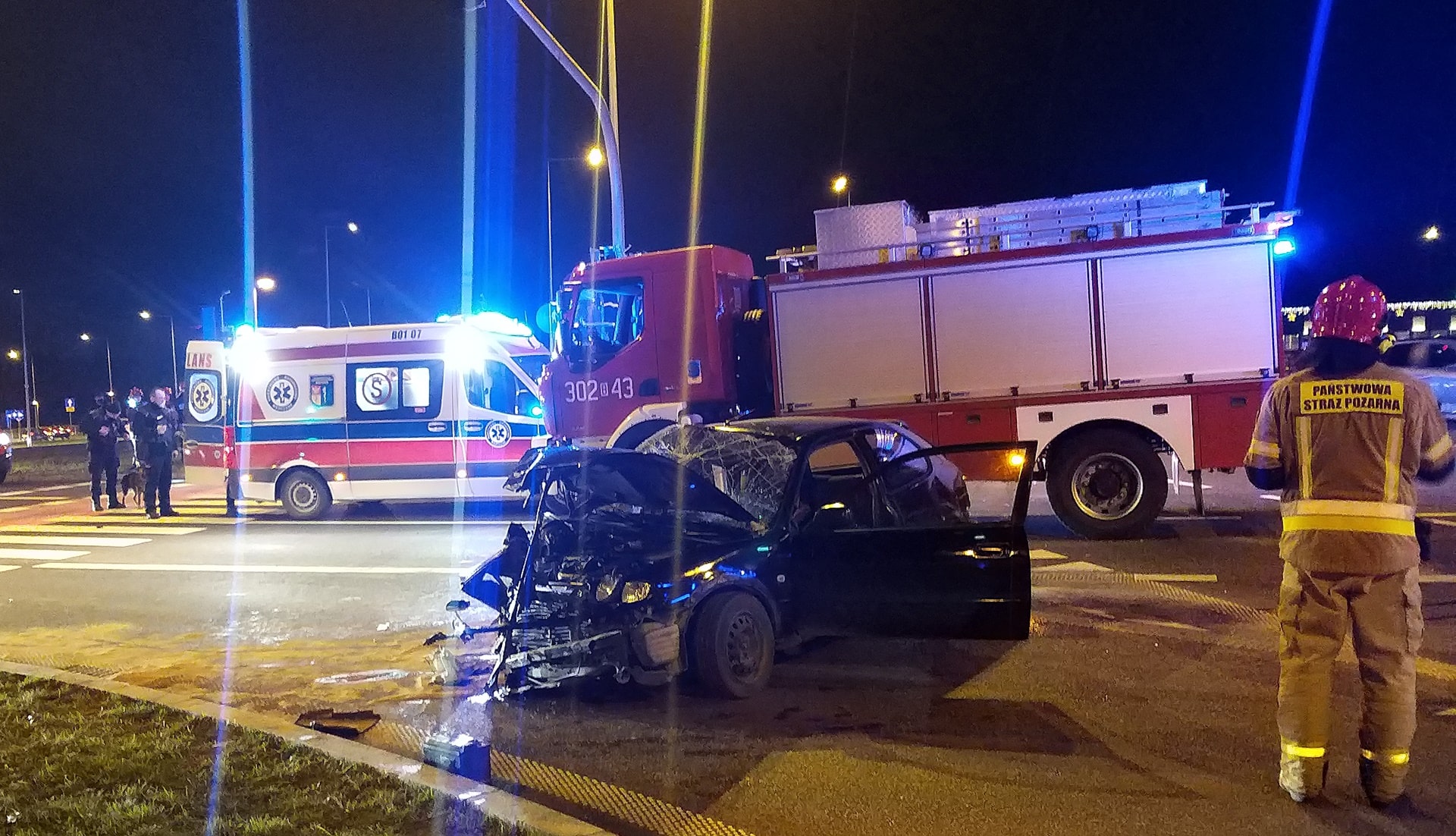 Wypadek na Rondzie Jagiellonii w Białymstoku [zdjęcia]