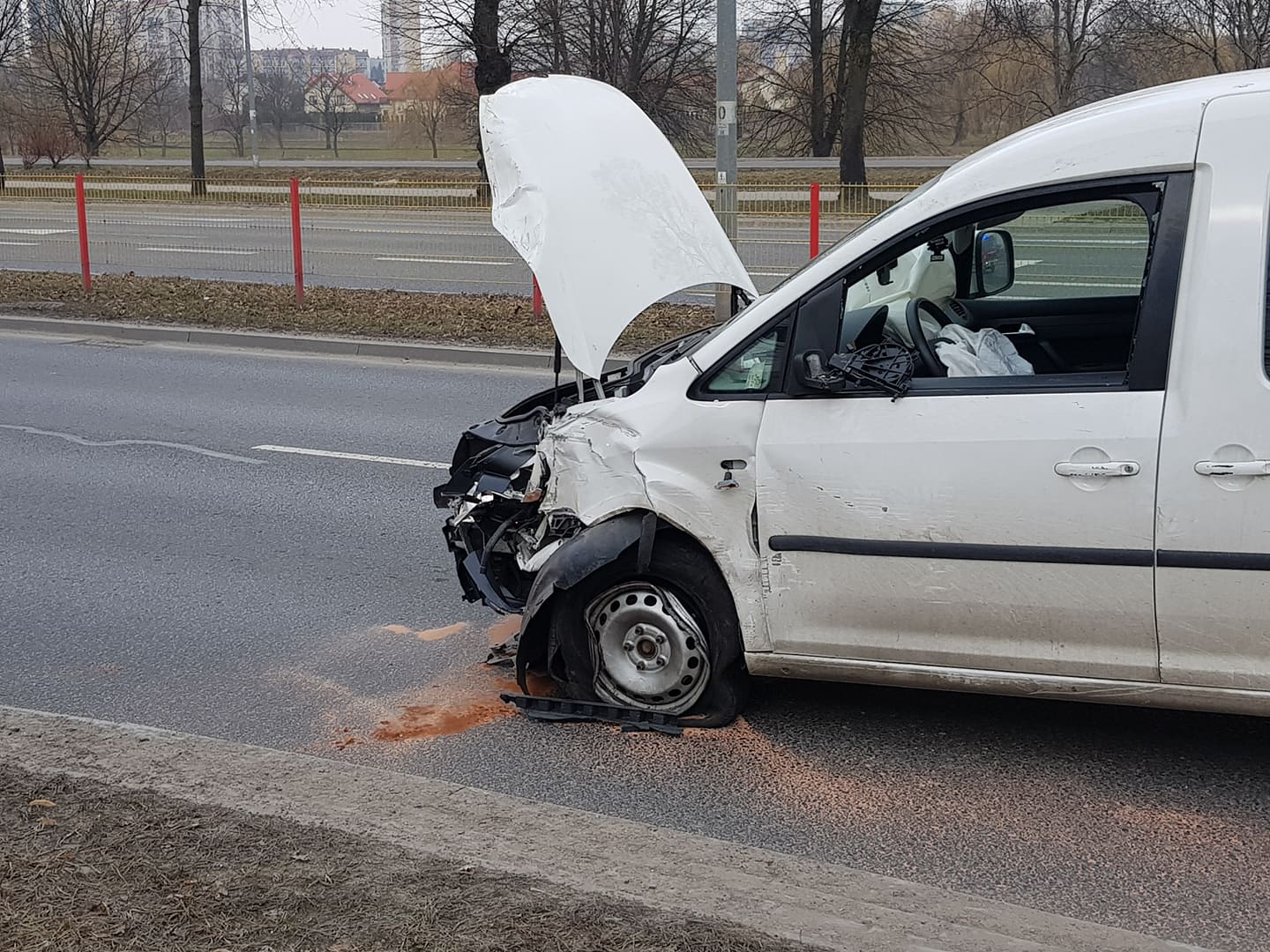 Wypadek na al. Jana Pawła II w Białymstoku