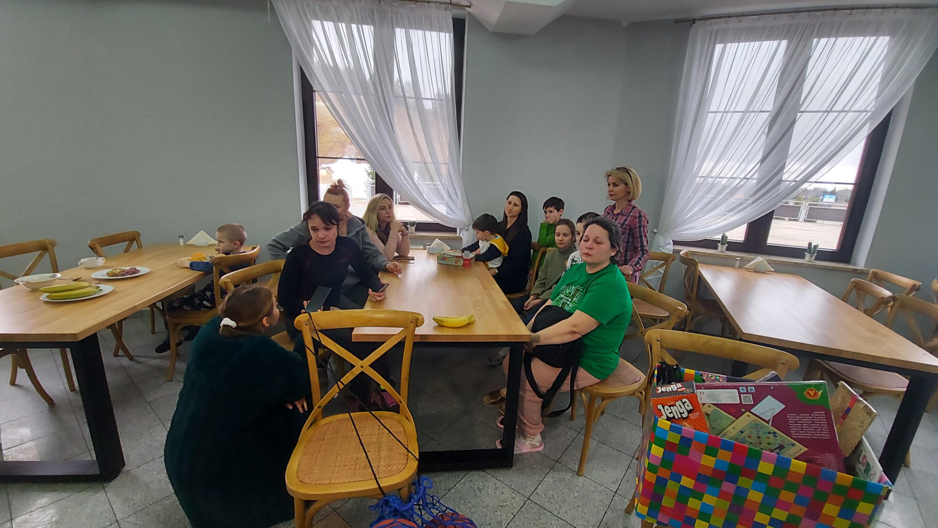 Niemal 50 kobiet i dzieci z okolic ukraińskiego Charkowa przebywa obecnie w WOSiR "Szelment"