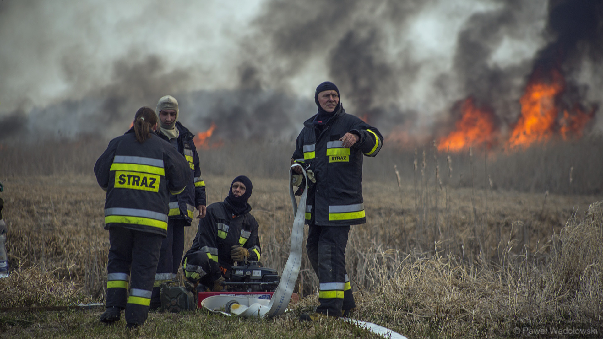 Pożar w Biebrzańskim Parku Narodowym objął także południowe tereny gminy Sztabin