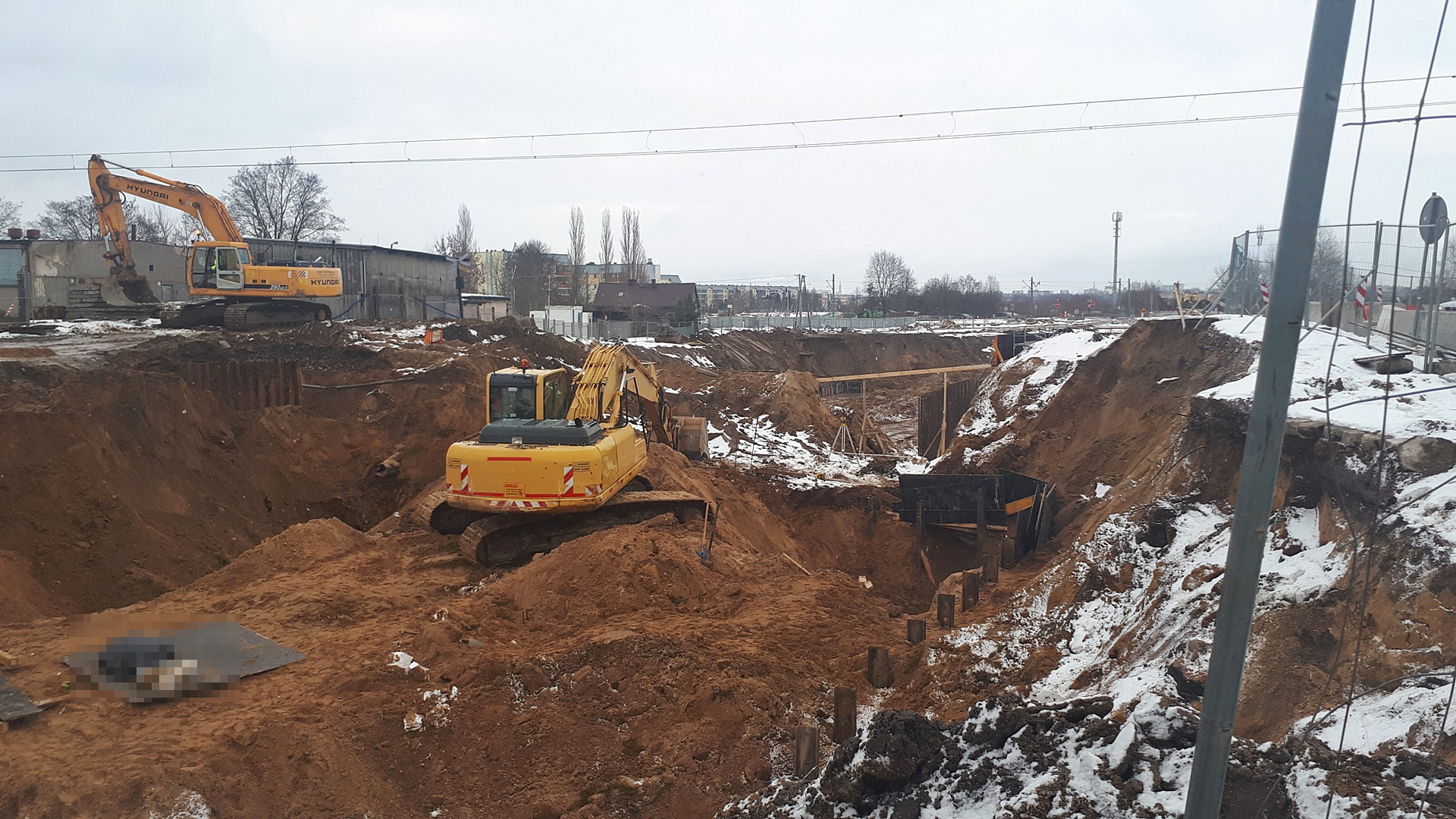 Wypadek przy budowie ul. Klepackiej w Białymstoku - nie żyje jeden z robotników