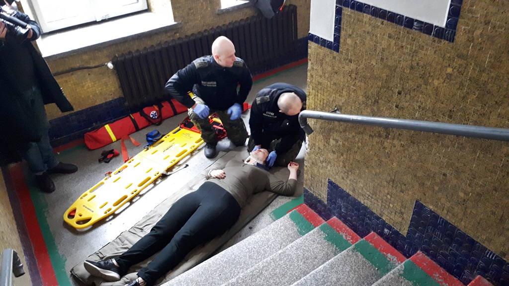 Funkcjonariusze Podlaskiego Oddziału Straży Granicznej ćwiczyli udzielanie pierwszej pomocy