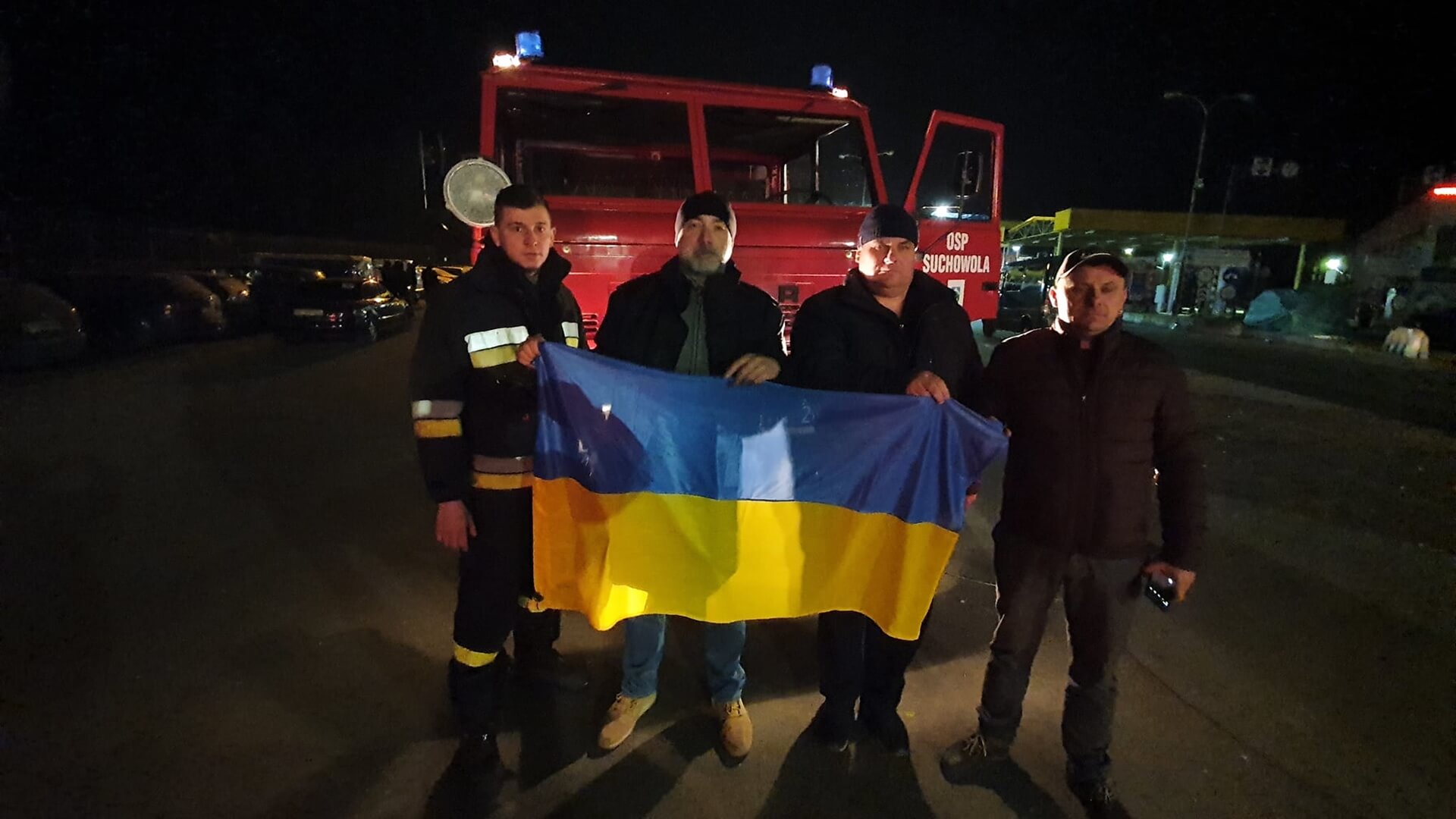 Strażacy z Suchowoli przekazali na Ukrainę wóz strażacki