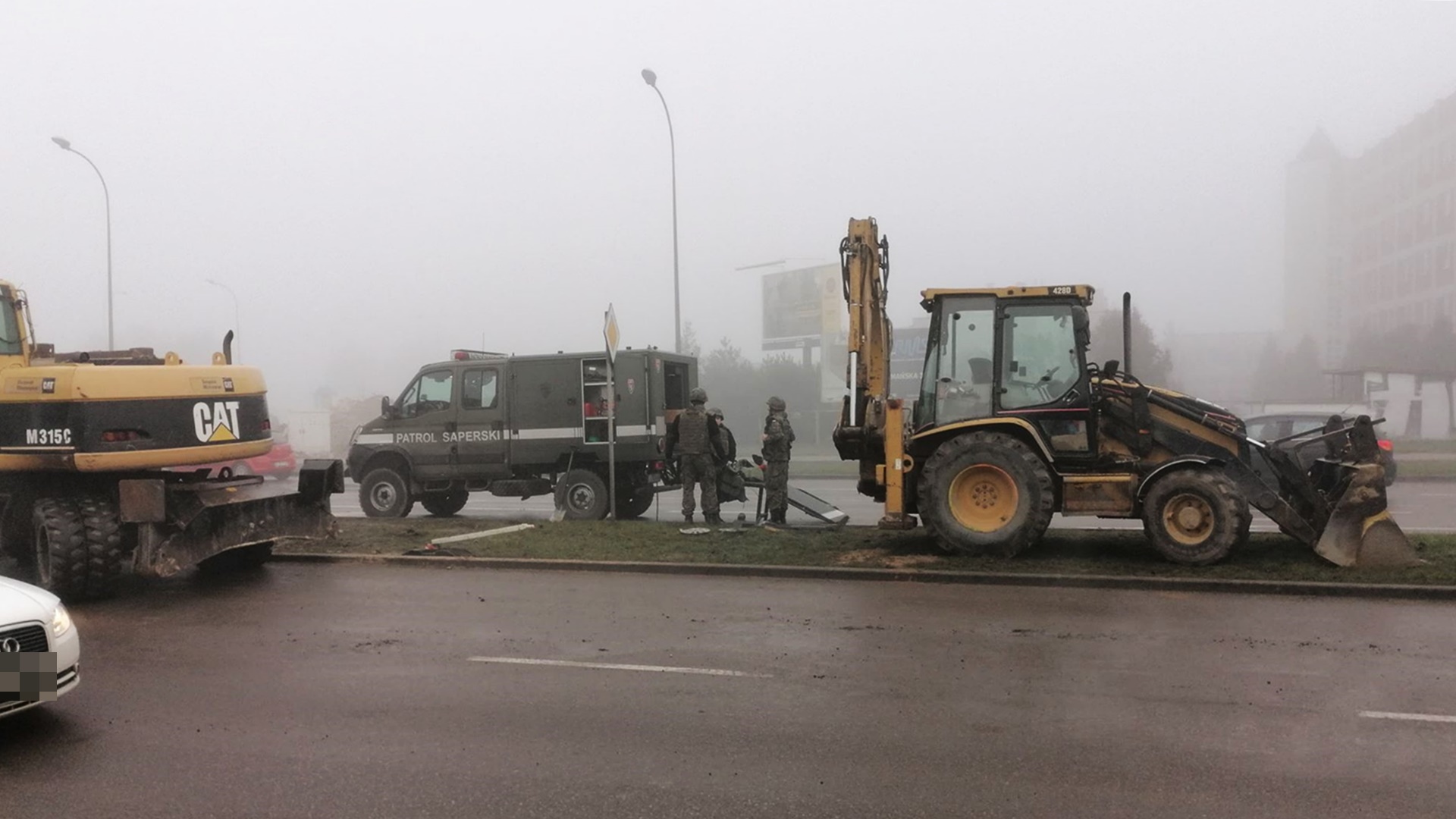 Niewybuch na ul. Żeromskiego w Białymstoku