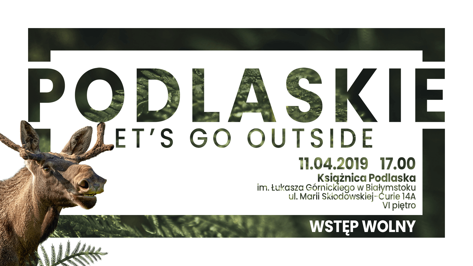 Łoś bohaterem kolejnego spotkania z cyklu "Podlaskie. Let’s Go Outside"