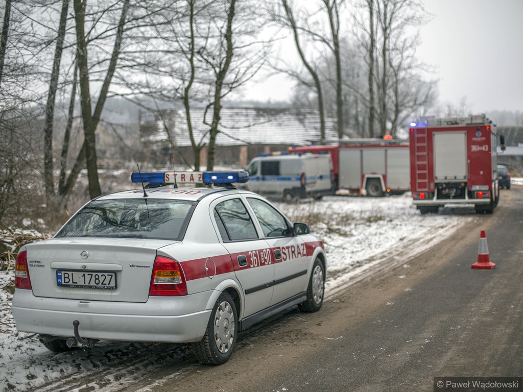 Śmiertelny wypadek k. Jedwabnego - drzewo przygniotło mężczyznę