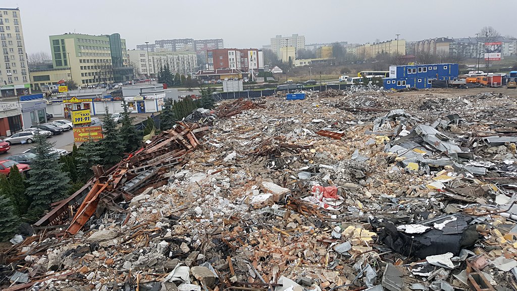 Z białostockiego dworca PKS został tylko gruz - mieszkańcy czekają na nowy