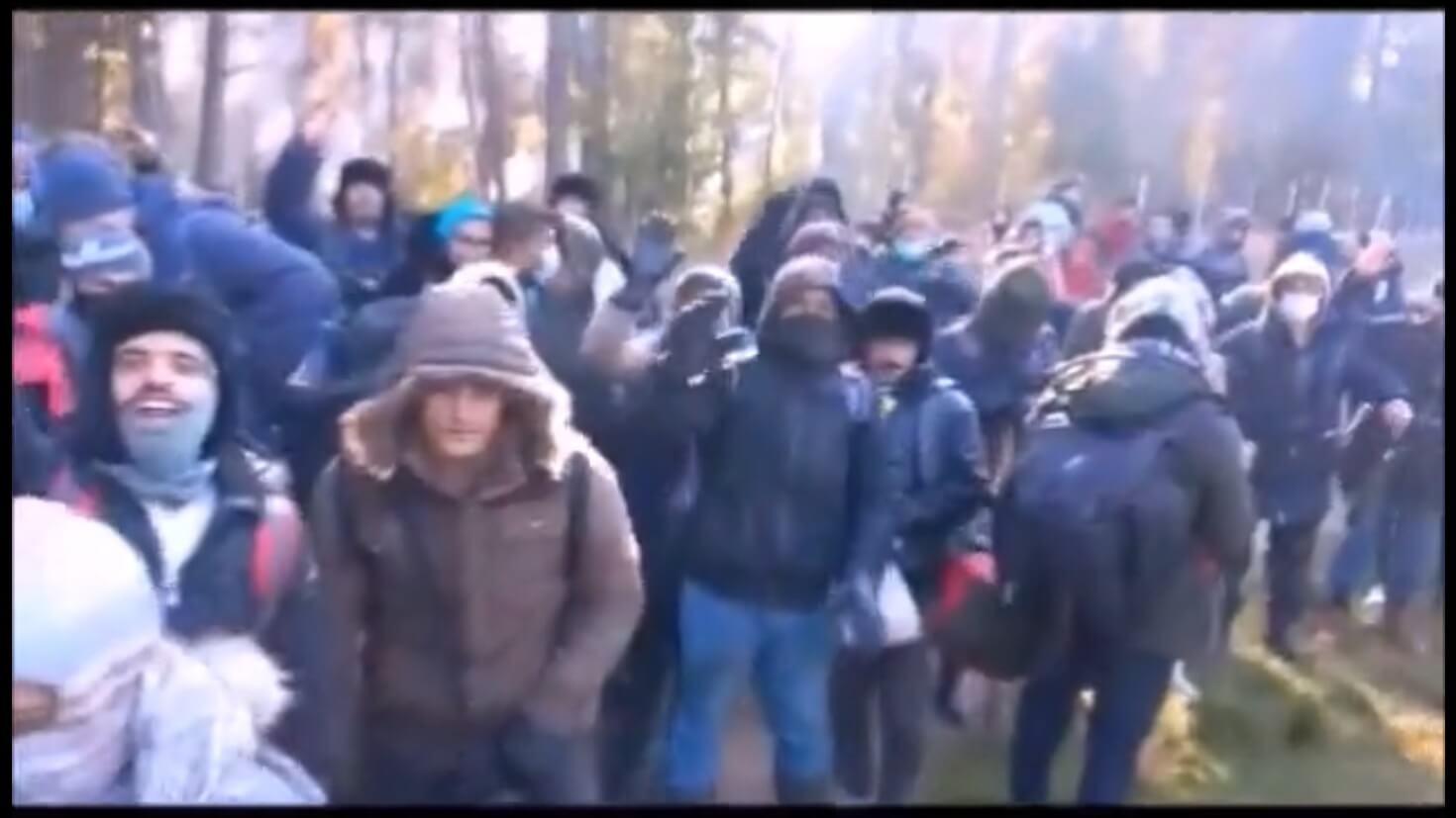 SG opublikowała film z siłowego forsowania granicy z Białorusi do Polski [wideo]