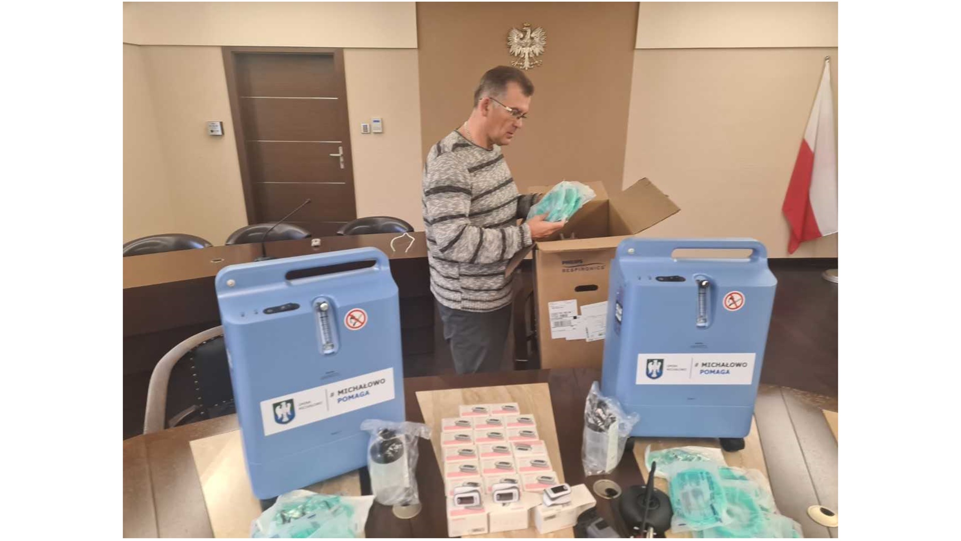 Zakażeni koronawirusem mieszkańcy gminy Michałowo będą mogli wypożyczać m.in. pulsoksymetry