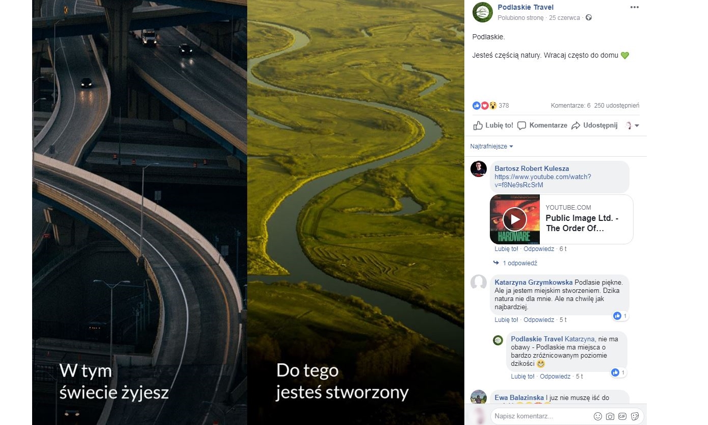 "Podlaskie. Zasil się naturą" - oryginalna promocja regionu w internecie