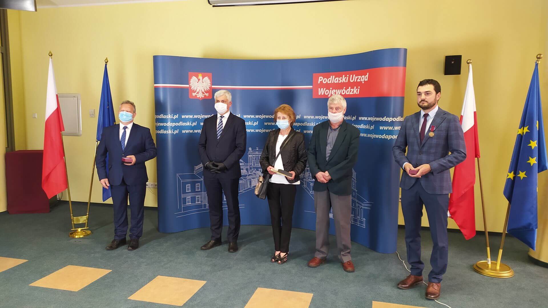 Trzech mieszkańców województwa podlaskiego otrzymało odznaczenia państwowe