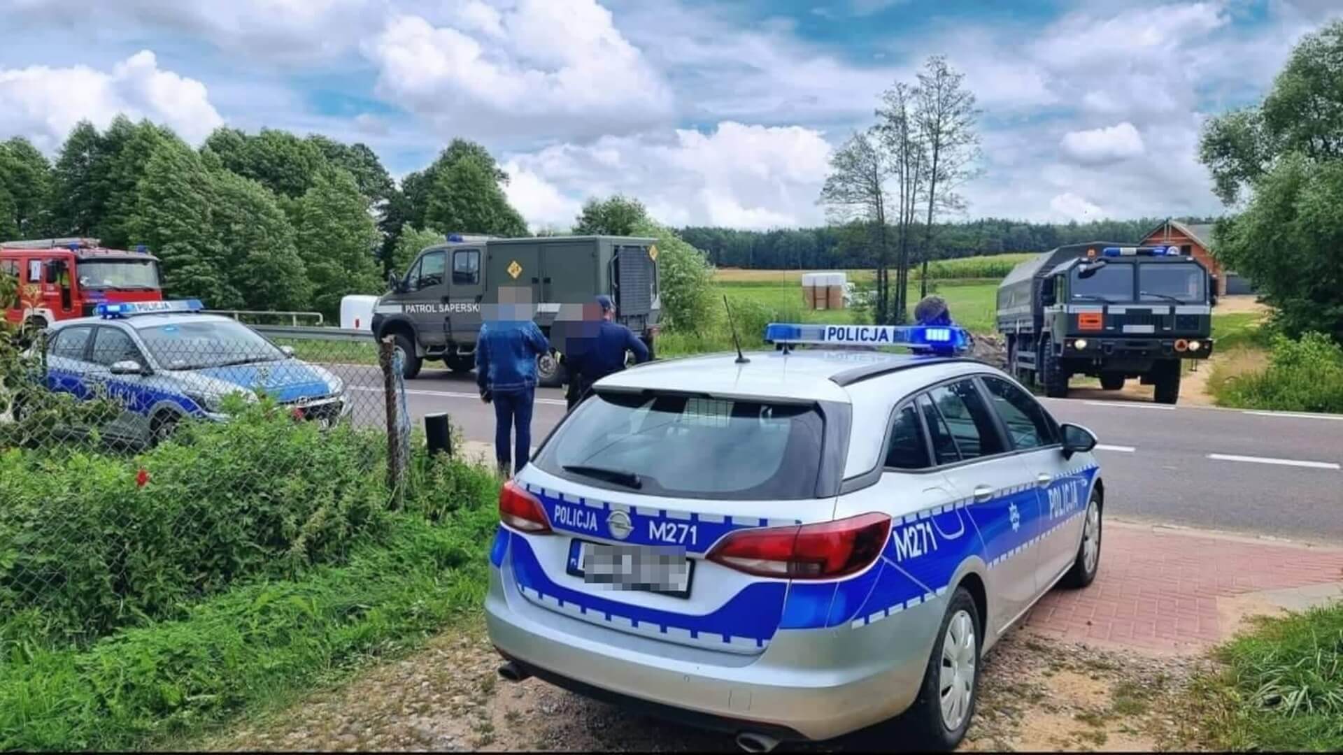 Niewybuch w Janczewie k. Łomży - ewakuowano około 100 osób