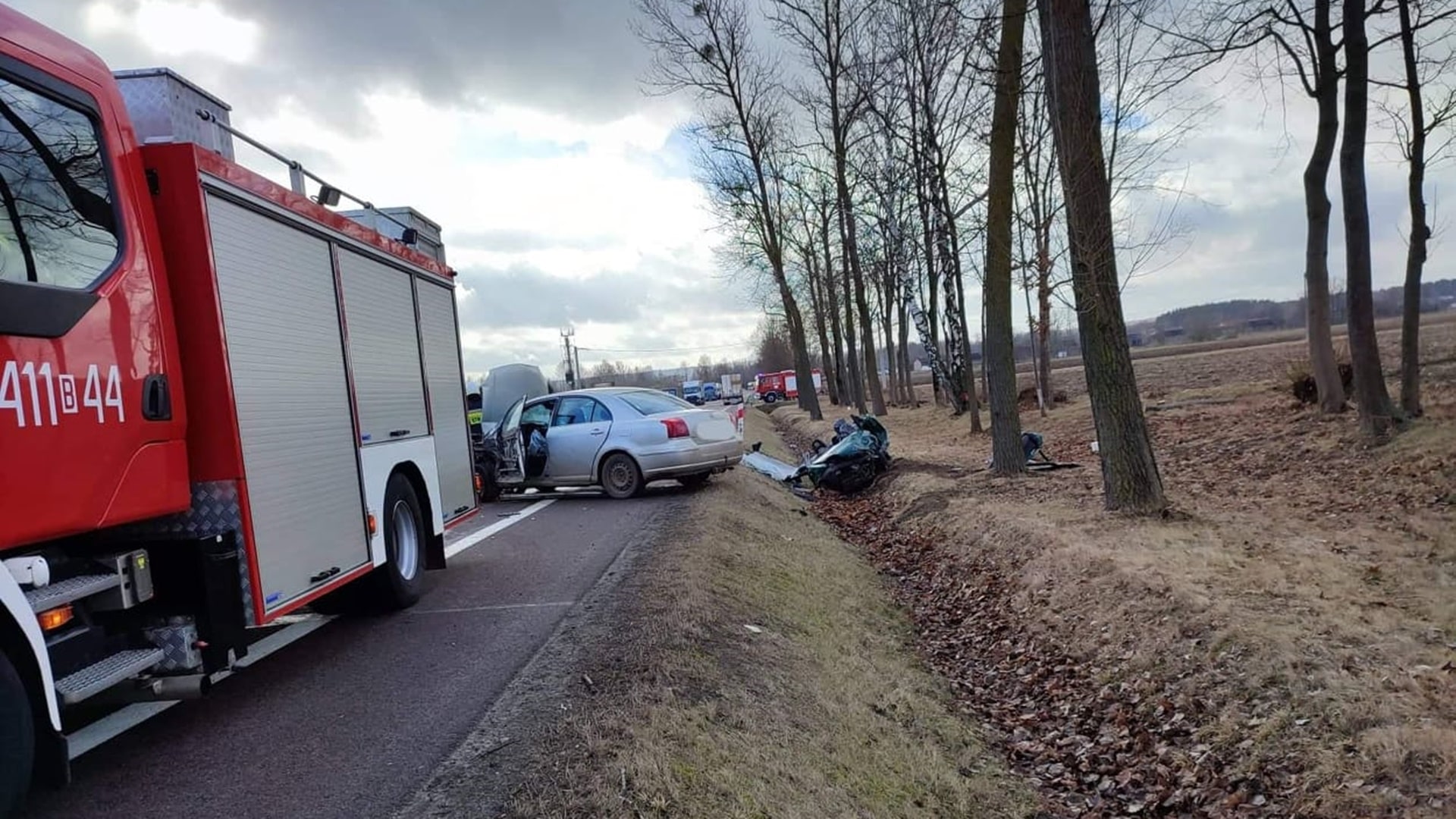 Wypadek na DK 19 w Pilikach pod Bielskiem Podlaskim - nie żyje jedna osoba