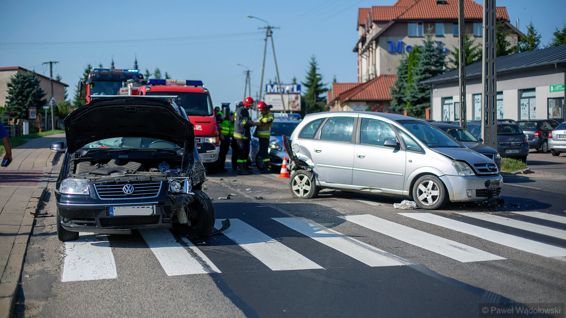 Wypadek w Piątnicy - jedna osoba trafiła do szpitala
