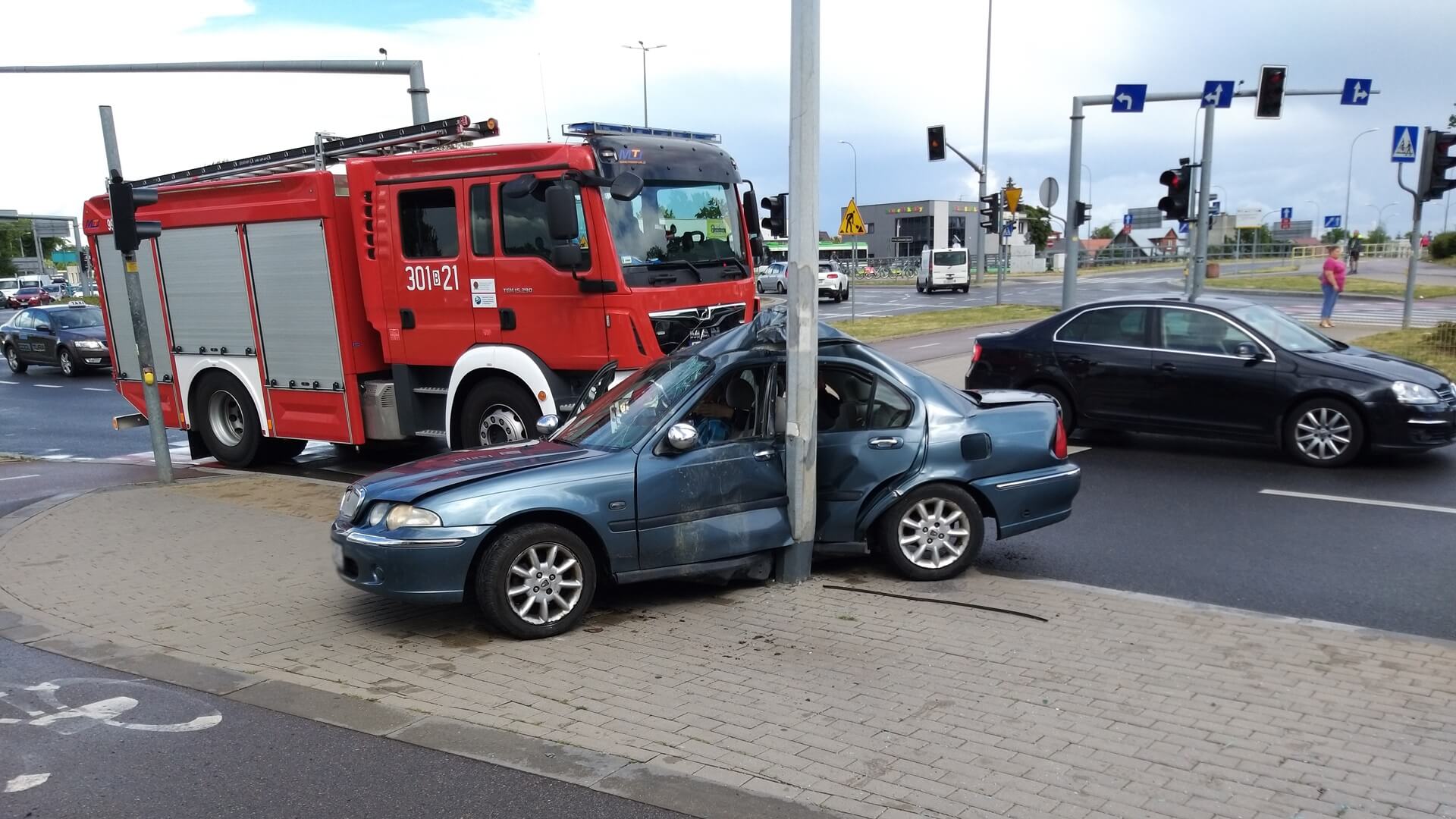 Wypadek w Białymstoku – dwie osoby ranne