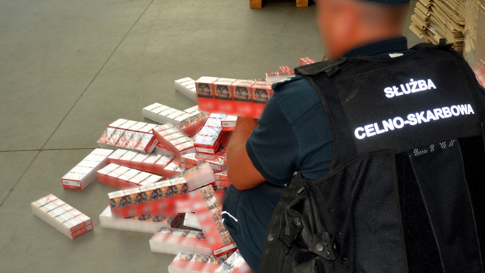 Koło Budziska funkcjonariusze KAS udaremnili przemyt 480 tys. paczek papierosów - były w ciężarówce zamiast ładunku brykietu