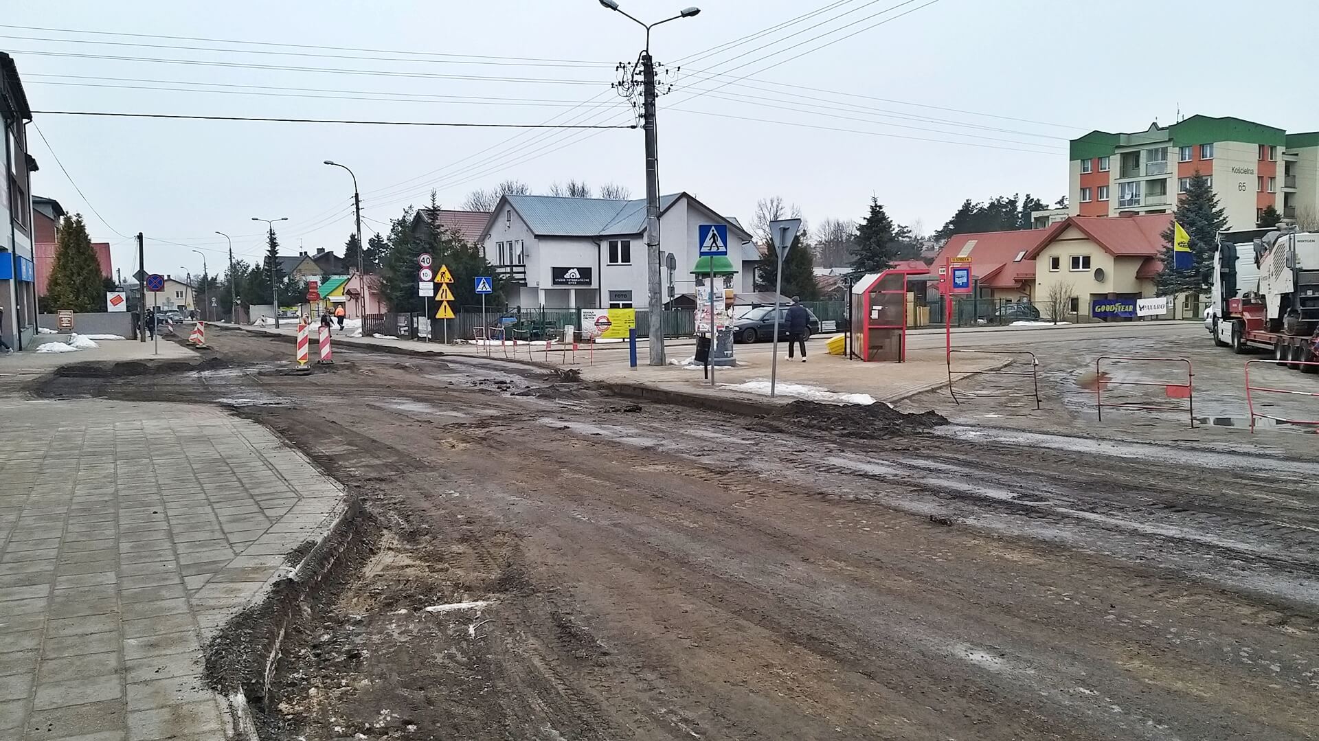 Z powodu budowy ronda są utrudnienia w ruchu w Wasilkowie - inaczej pojadą autobusy