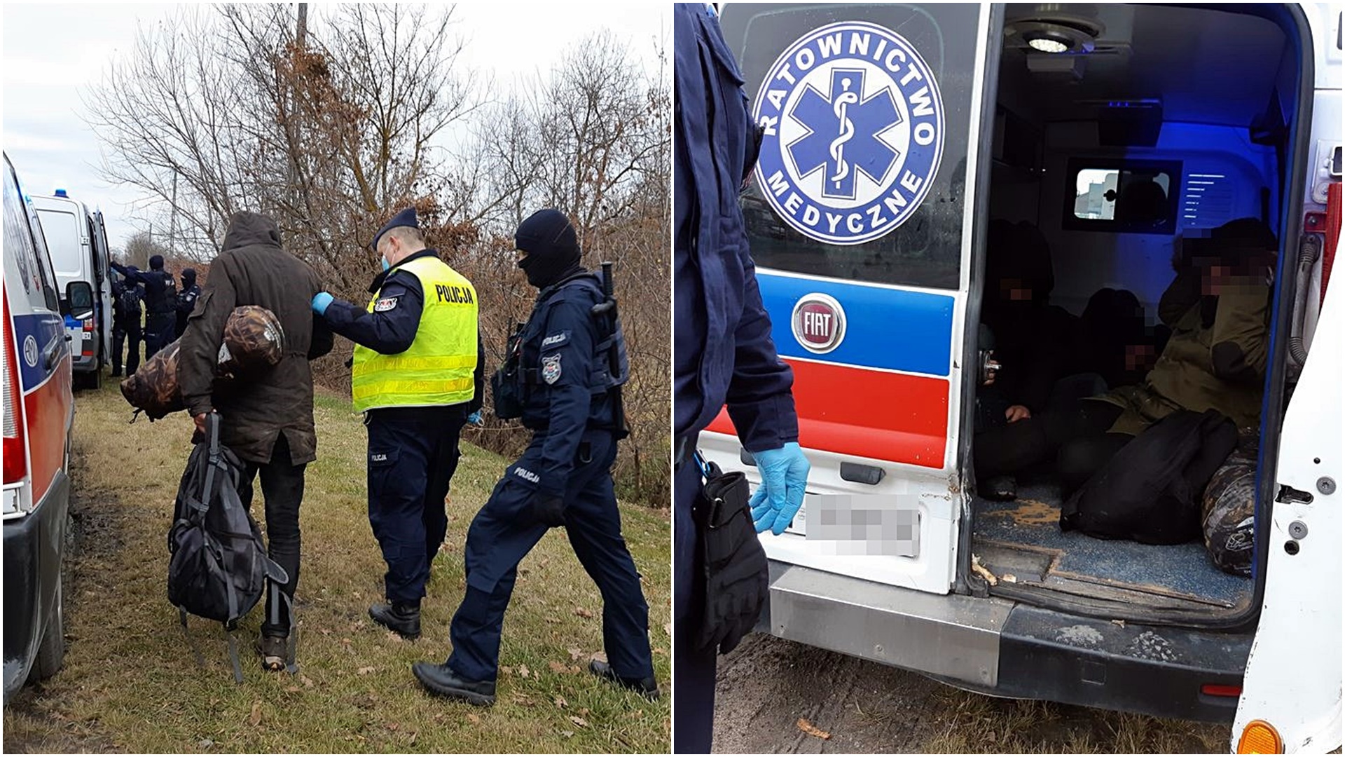 Areszt dla kuriera i pasażera, którzy karetką przewozili migrantów