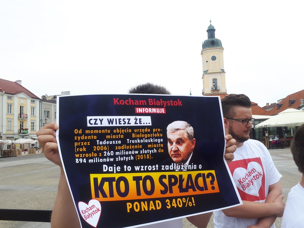 Marcin Sawicki uważa, że władze Białegostoku doprowadziły do wzrostu zadłużenia miasta