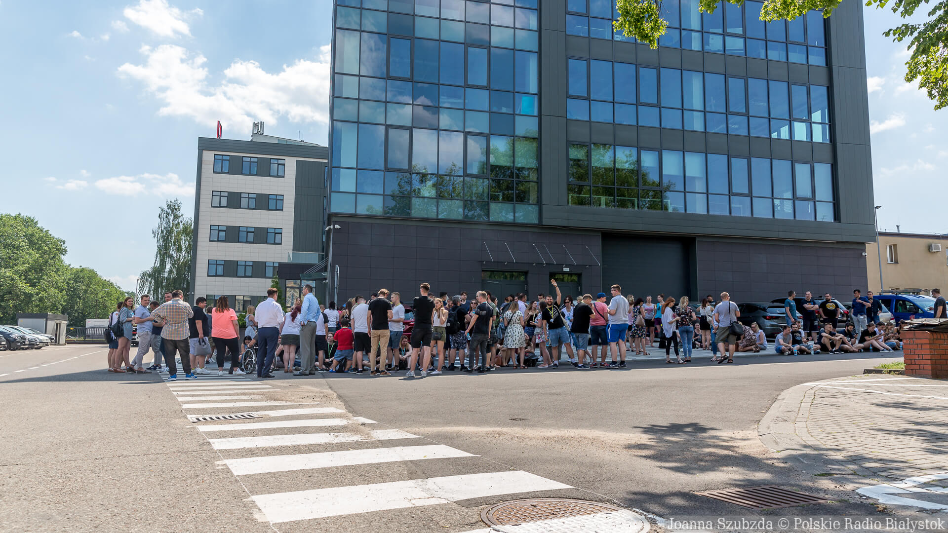 Ponad 250 osób trzeba było ewakuować z biurowca przy ul. Świętojańskiej w Białymstoku