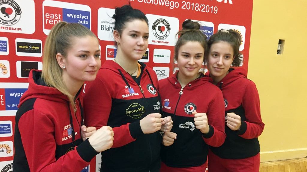 Tenisistki stołowe ATS-u Białystok pokonały Karpaty Krosno - to ich trzecie ligowe zwycięstwo