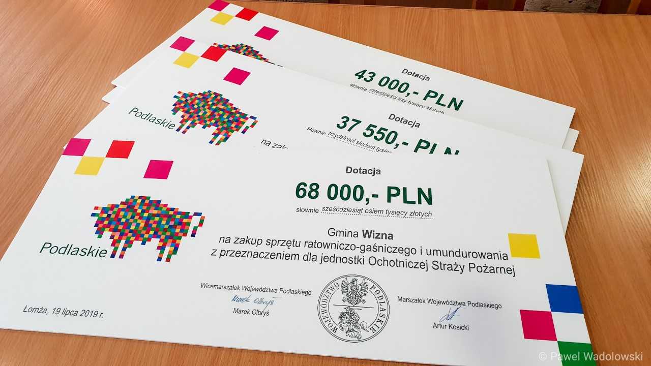 OSP w Podlaskiem otrzymają 2 mln zł dofinansowania na sprzęt