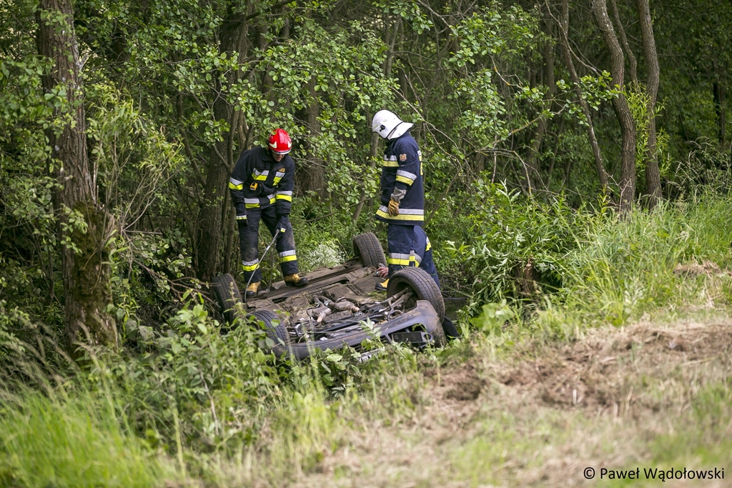 Wypadek między Łomżą a Jeżewem - jedna osoba ranna