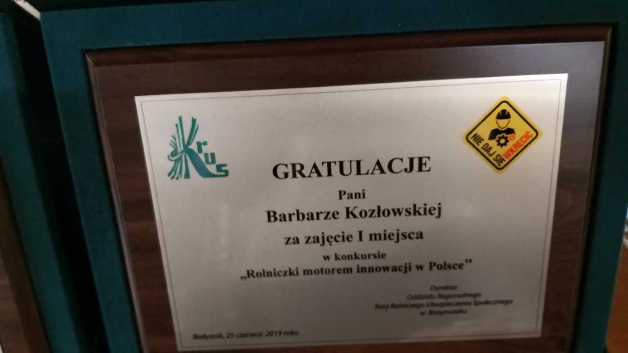 Znamy laureatki konkursu "Rolniczki motorem innowacji w Polsce"