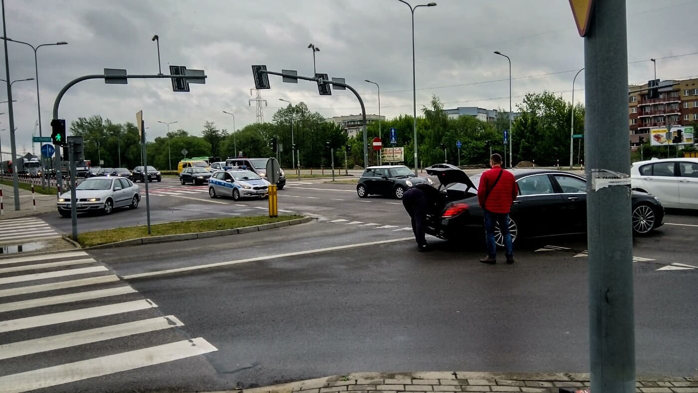 Wypadek na Piastowskiej w Białymstoku - jedna osoba ranna