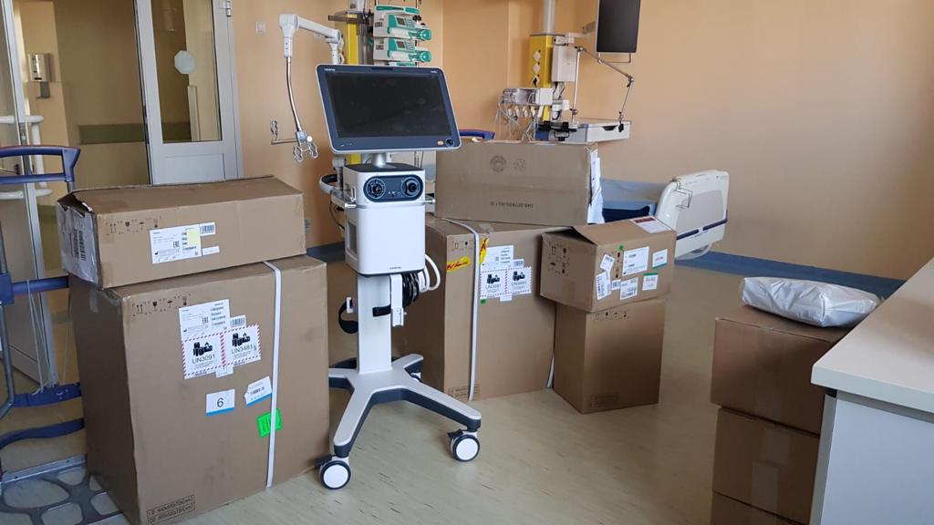 Do sejneńskiego szpitala trafiło 5 nowoczesnych respiratorów, przekazanych przez rząd