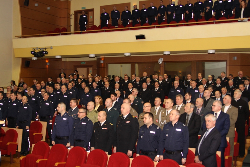 Strażacy i policjanci z województwa podlaskiego podsumowali 2017 rok